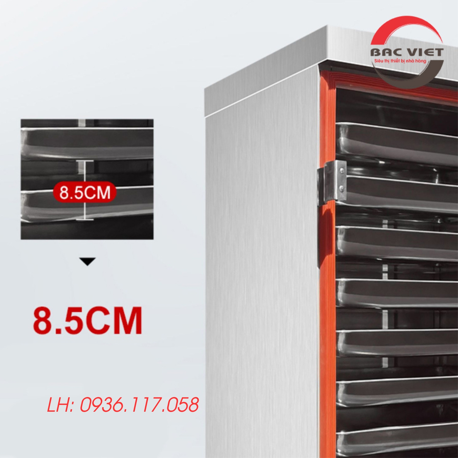 Tủ nấu cơm điện công nghiệp chính hãng 12 khay