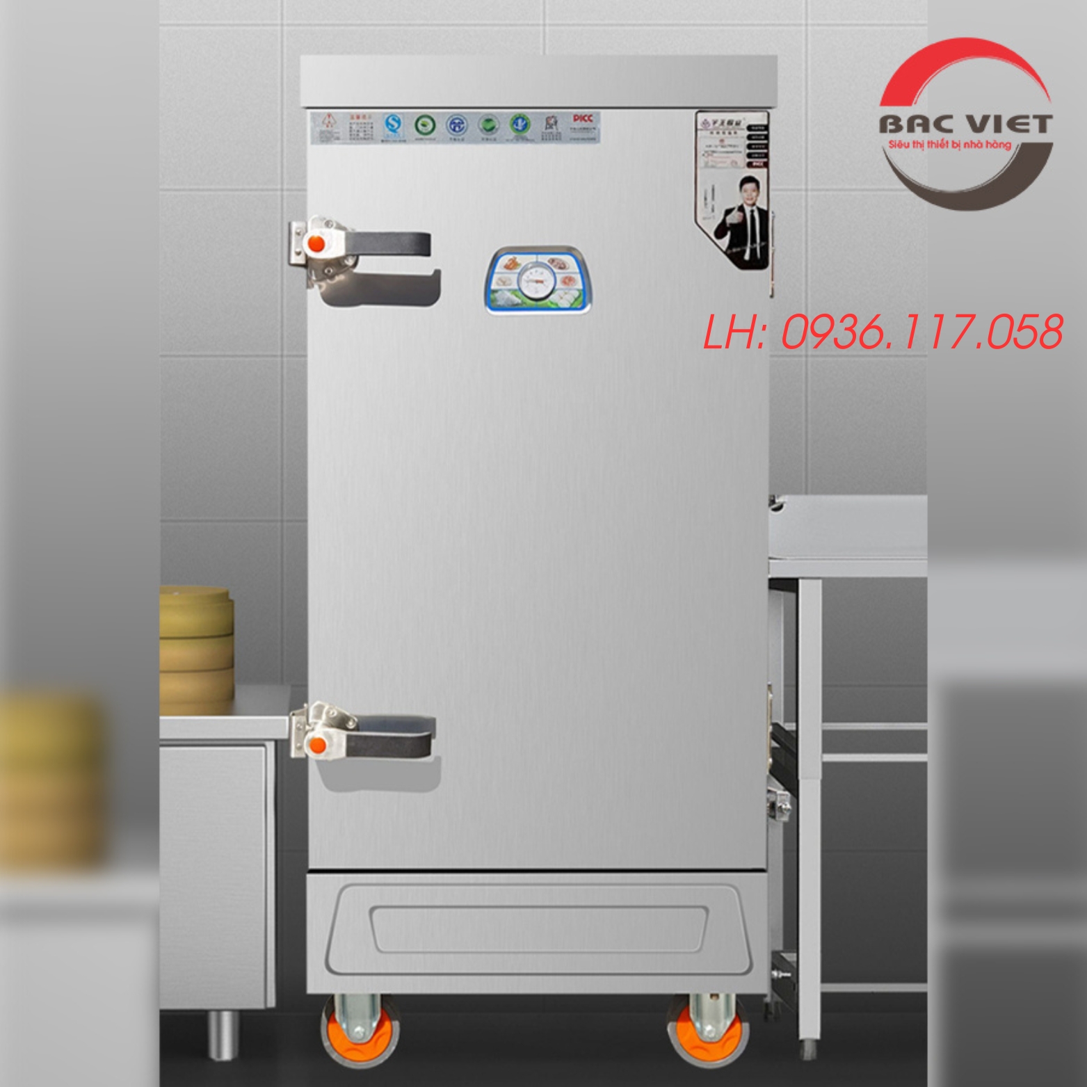 Tủ nấu cơm điện công nghiệp chính hãng 12 khay