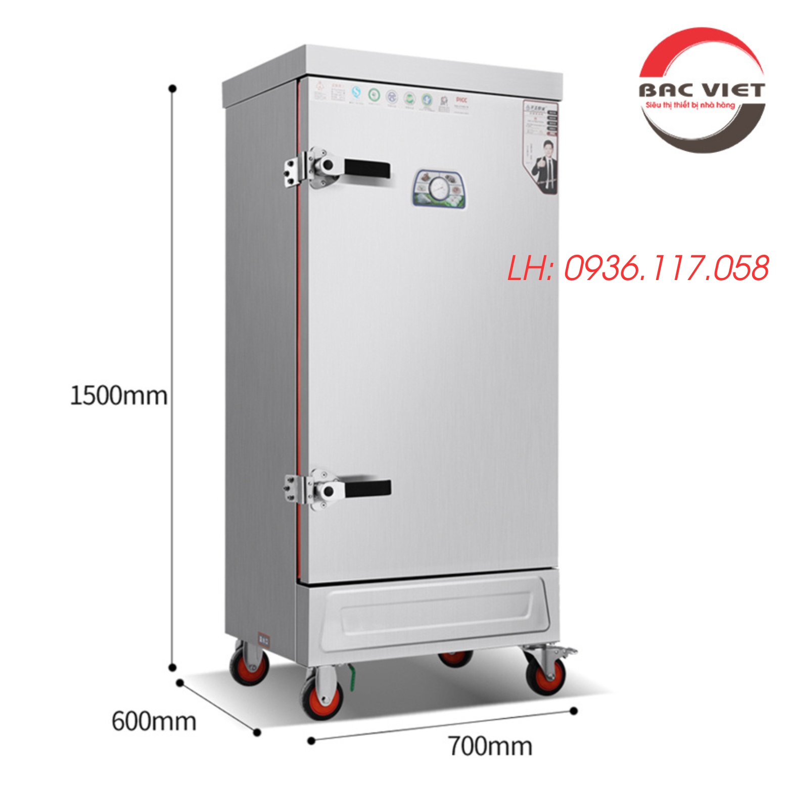 Tủ nấu cơm điện công nghiệp chính hãng 12 khay