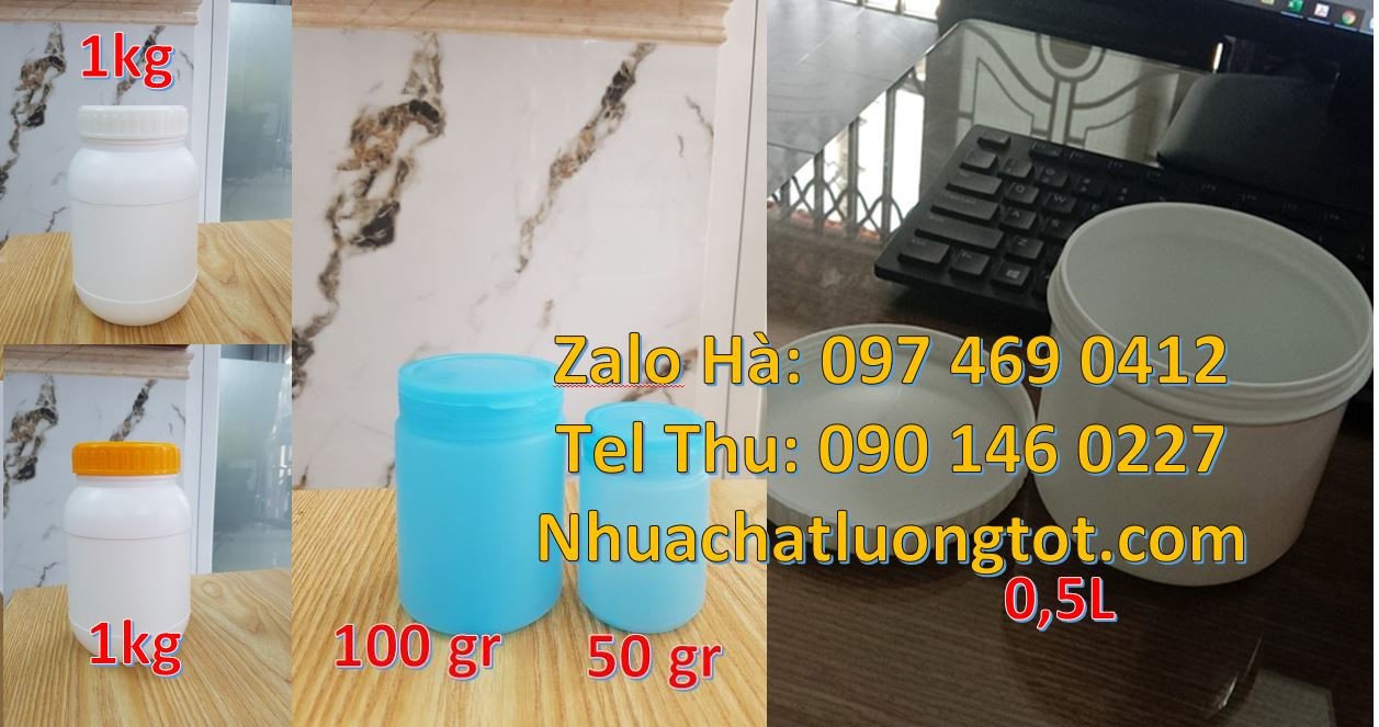 Bán hũ nhựa 500g vuông có nắp vặn,hũ nhựa đựng bánh kẹo,hũ nhựa hdpe r
