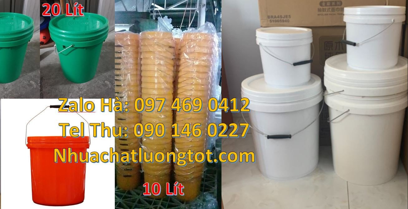 Bán thùng nhựa đựng nước,thùng đựng sơn 20l có nắp mở,vỏ thùng sơn 18l