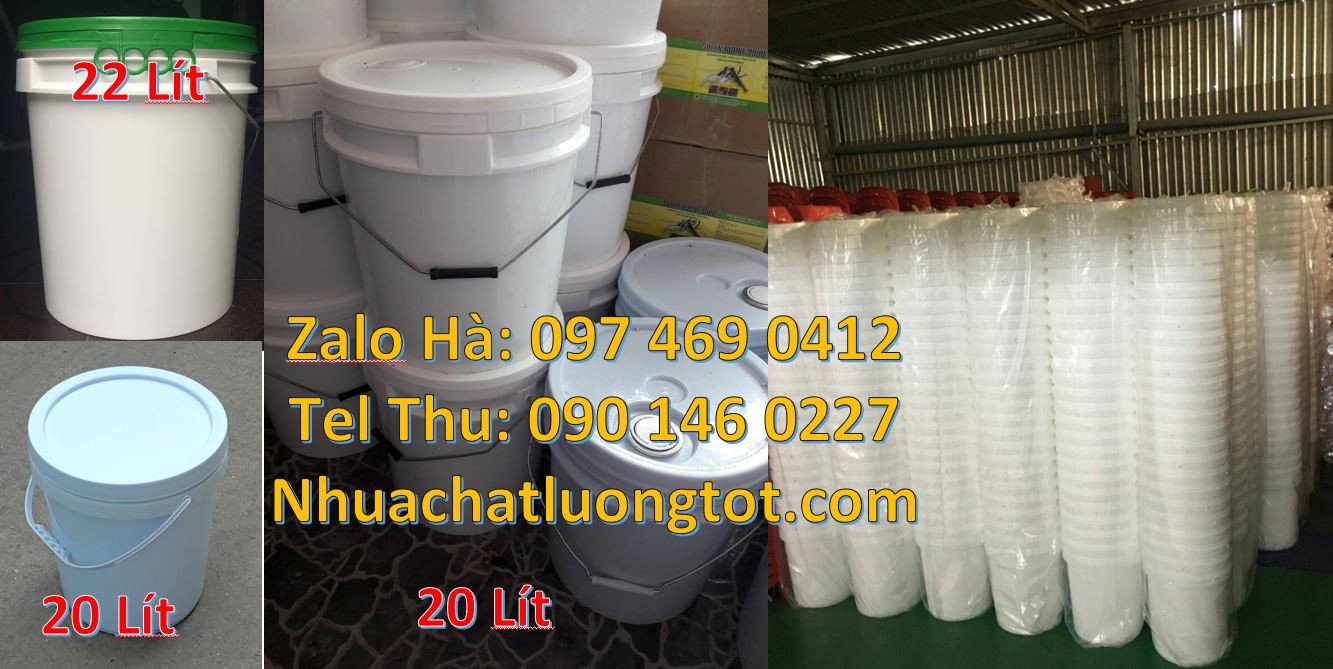 Bán thùng nhựa đựng nước,thùng đựng sơn 20l có nắp mở,vỏ thùng sơn 18l