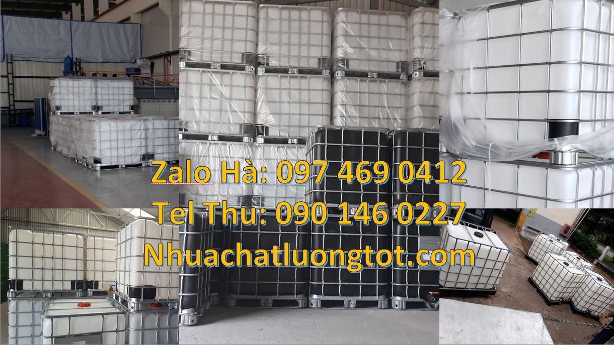 Bán thùng nhựa đựng nước 1000l,rank nhựa đựng nước 1000l có khung thép