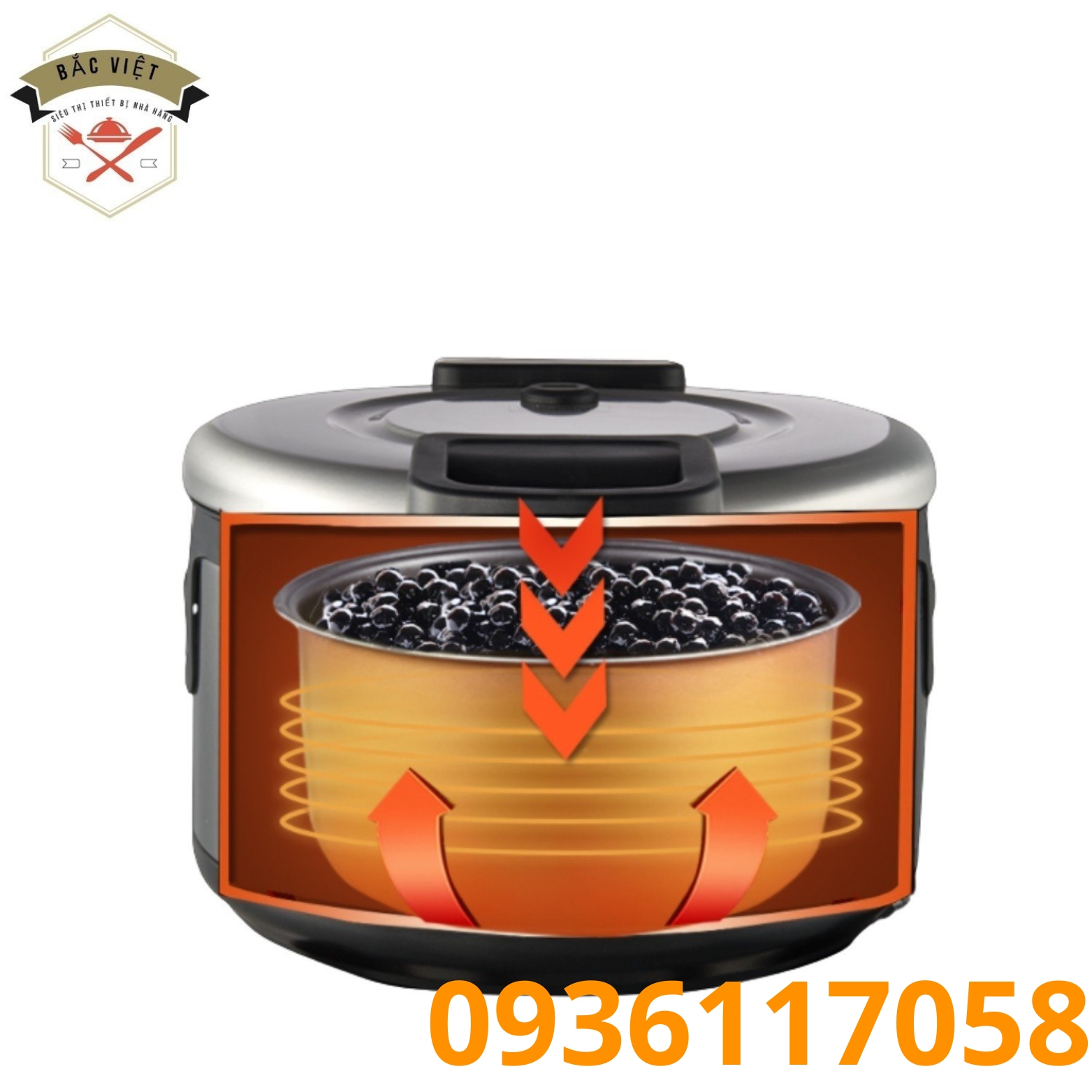 Nồi nấu trân châu tự động 16L cao cấp, ủ trân châu cực lâu