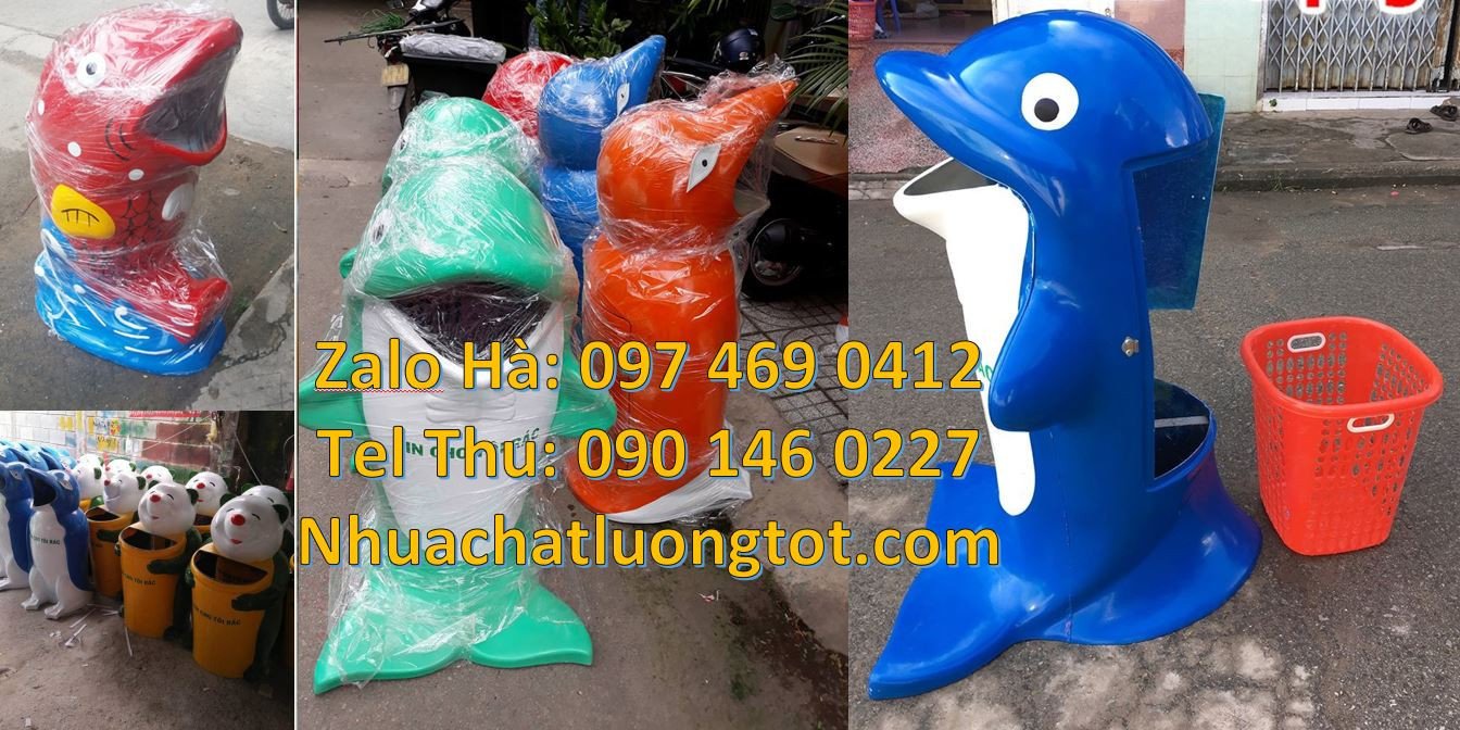 Bán thùng đựng rác hình con chim cánh chụt,thùng rác hình con vật tran