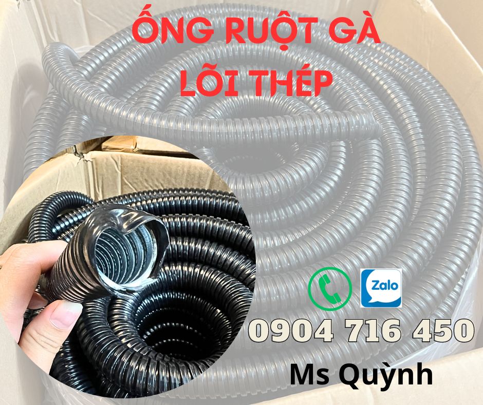 Ống ruột gà lõi thép d16,d20,d25,d32,d38,d50