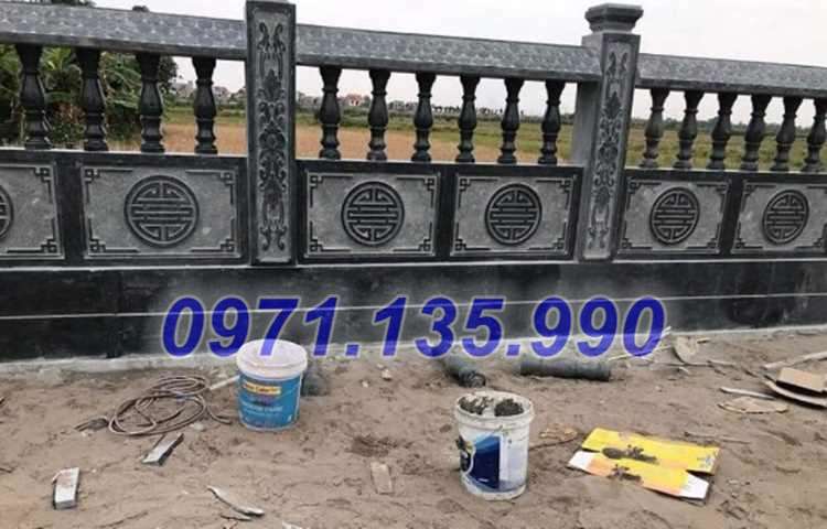 Lan can đá đẹp - Mẫu lan can bằng đá xanh đẹp bán tại Hải Phòng