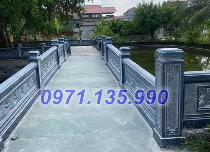 Lan can đá đẹp - Mẫu lan can bằng đá xanh đẹp bán tại Hải Phòng