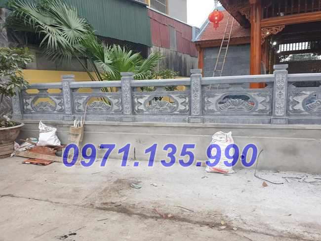 Lan can đá đẹp - Mẫu lan can bằng đá xanh đẹp bán tại Hải Phòng