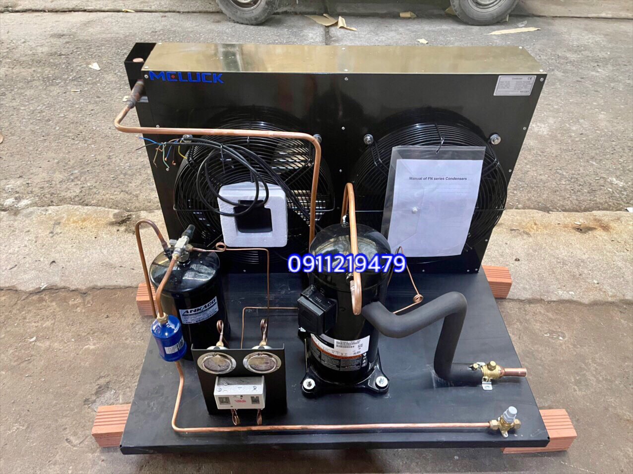 ANKACO lên hoàn thiện cụm  copeland 3hp ZB21KQ-TFD