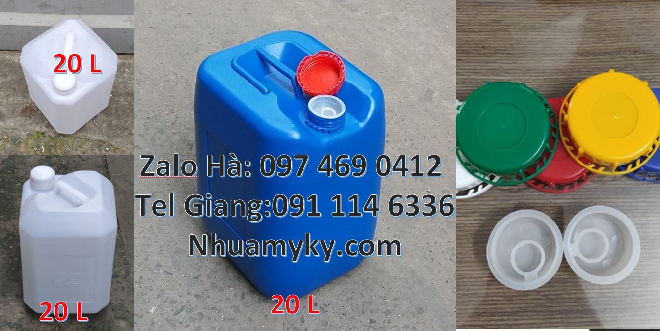 Bán can nhựa đựng hóa chất công nghiệp,can nhựa 20l đựng thực phẩm rẻ