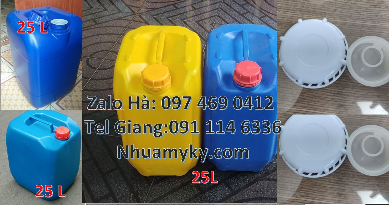 Bán can nhựa đựng hóa chất công nghiệp,can nhựa 20l đựng thực phẩm rẻ