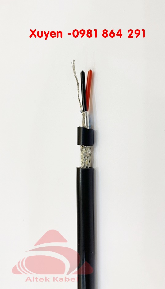 Dây cáp tín hiệu RS485 22AWG 2Pair chống nhiễu 2 lớp