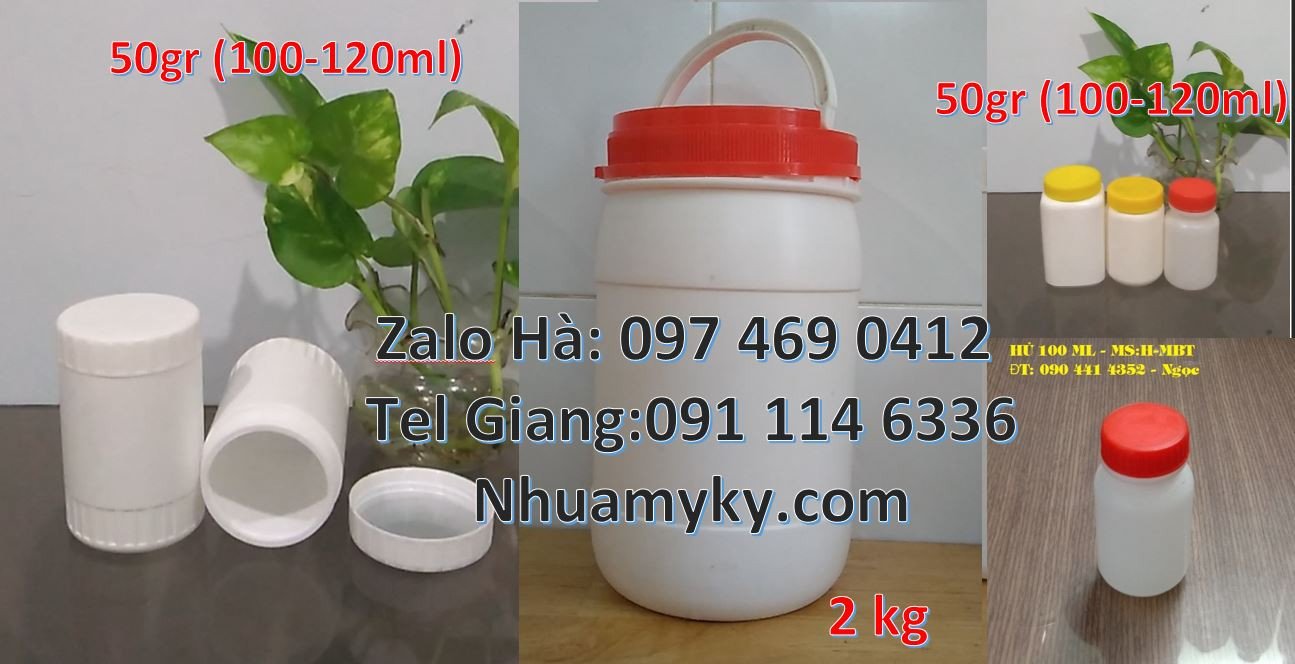 Hũ 200g đựng gia vị,hũ nhựa 500g đựng hóa chất,hũ nhựa hdpe giá rẻ hcm