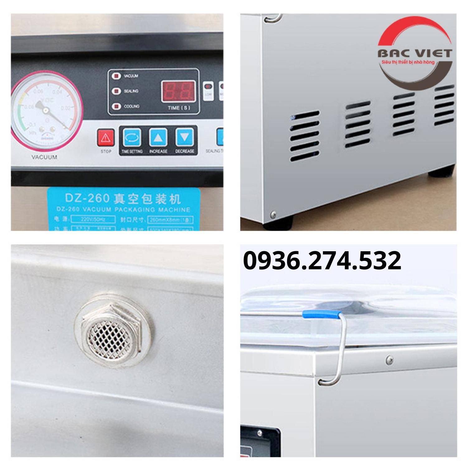 Máy hút chân không công nghiệp để bàn DZ260