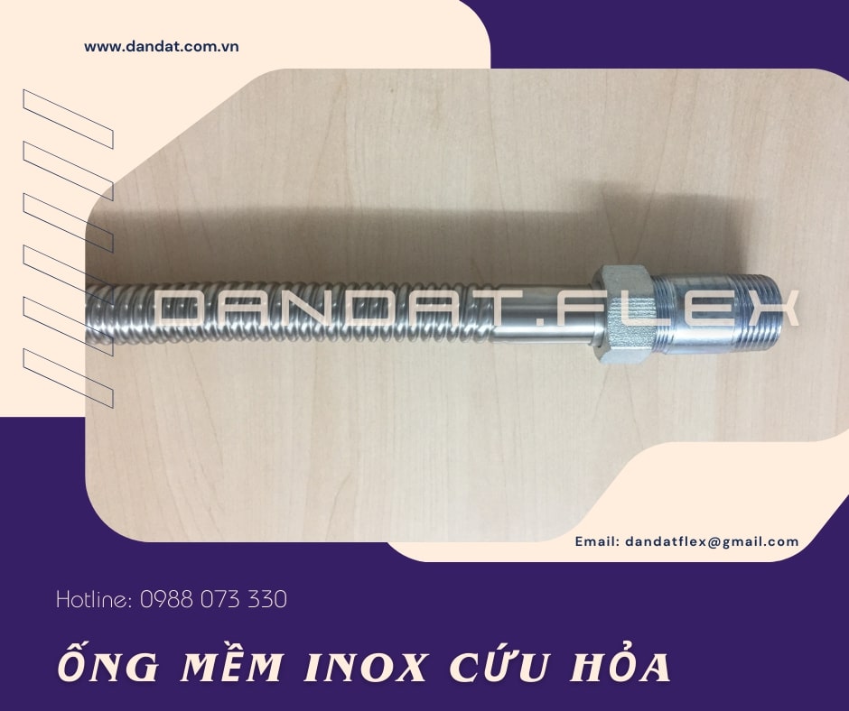 Ống Mềm Cứu Hỏa, Ống Mềm inox Chữa Cháy, Ống Mềm Nối Đầu Phun Sprinker