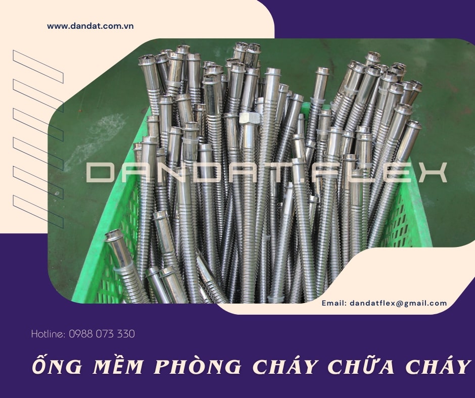 Ống Mềm Cứu Hỏa, Ống Mềm inox Chữa Cháy, Ống Mềm Nối Đầu Phun Sprinker