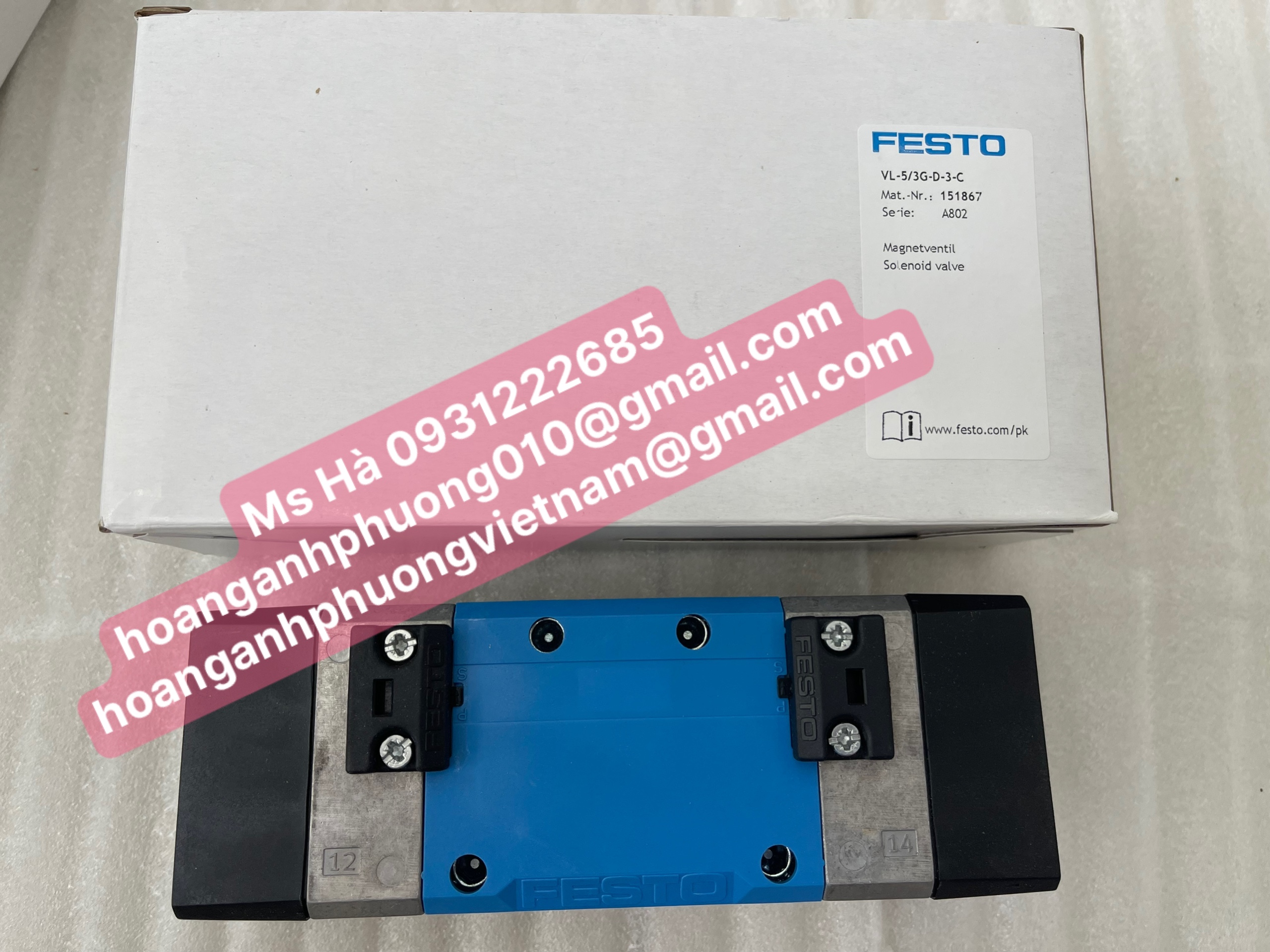 Bình Dương - Festo chính hãng van VL-5/3G-D-3-C