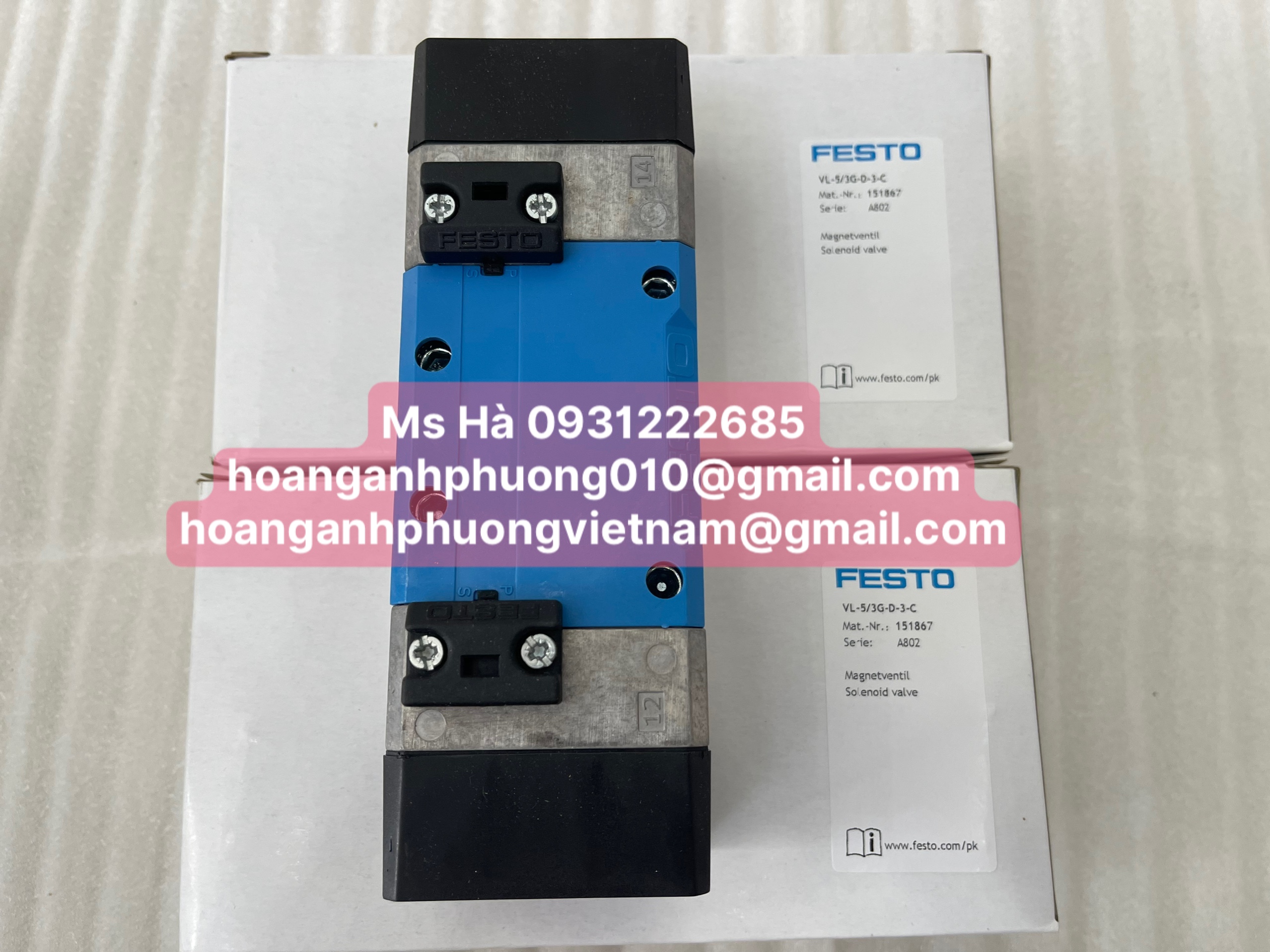 Bình Dương - Festo chính hãng van VL-5/3G-D-3-C