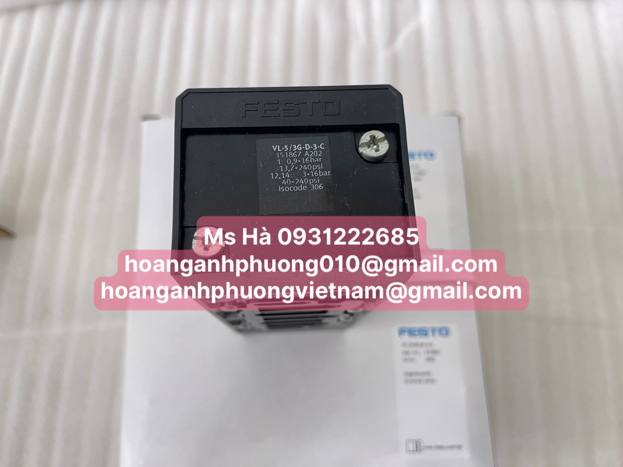 Bình Dương - Festo chính hãng van VL-5/3G-D-3-C