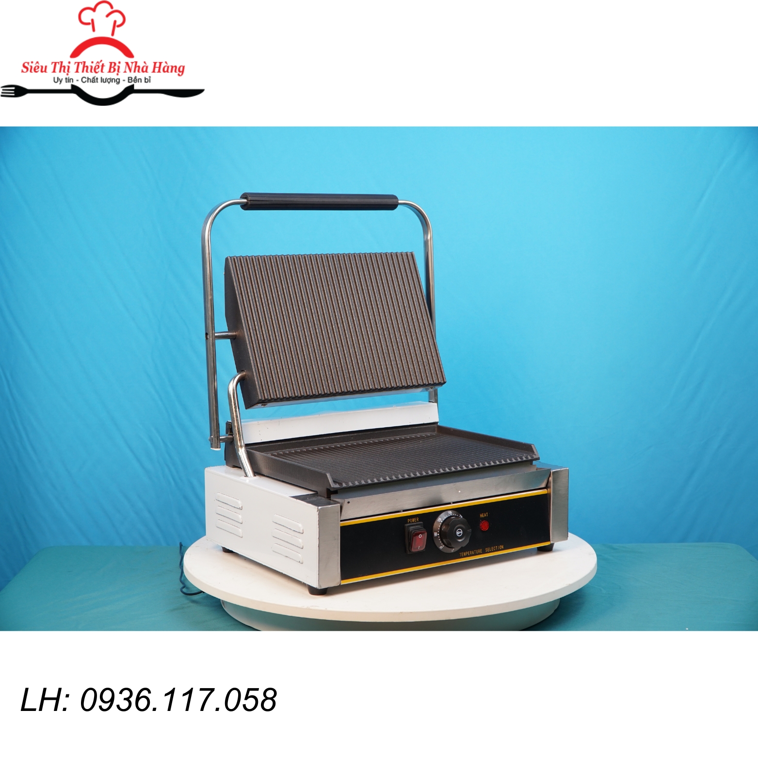 Máy ép bánh mì đơn dùng điện+ nướng thịt cao cấp