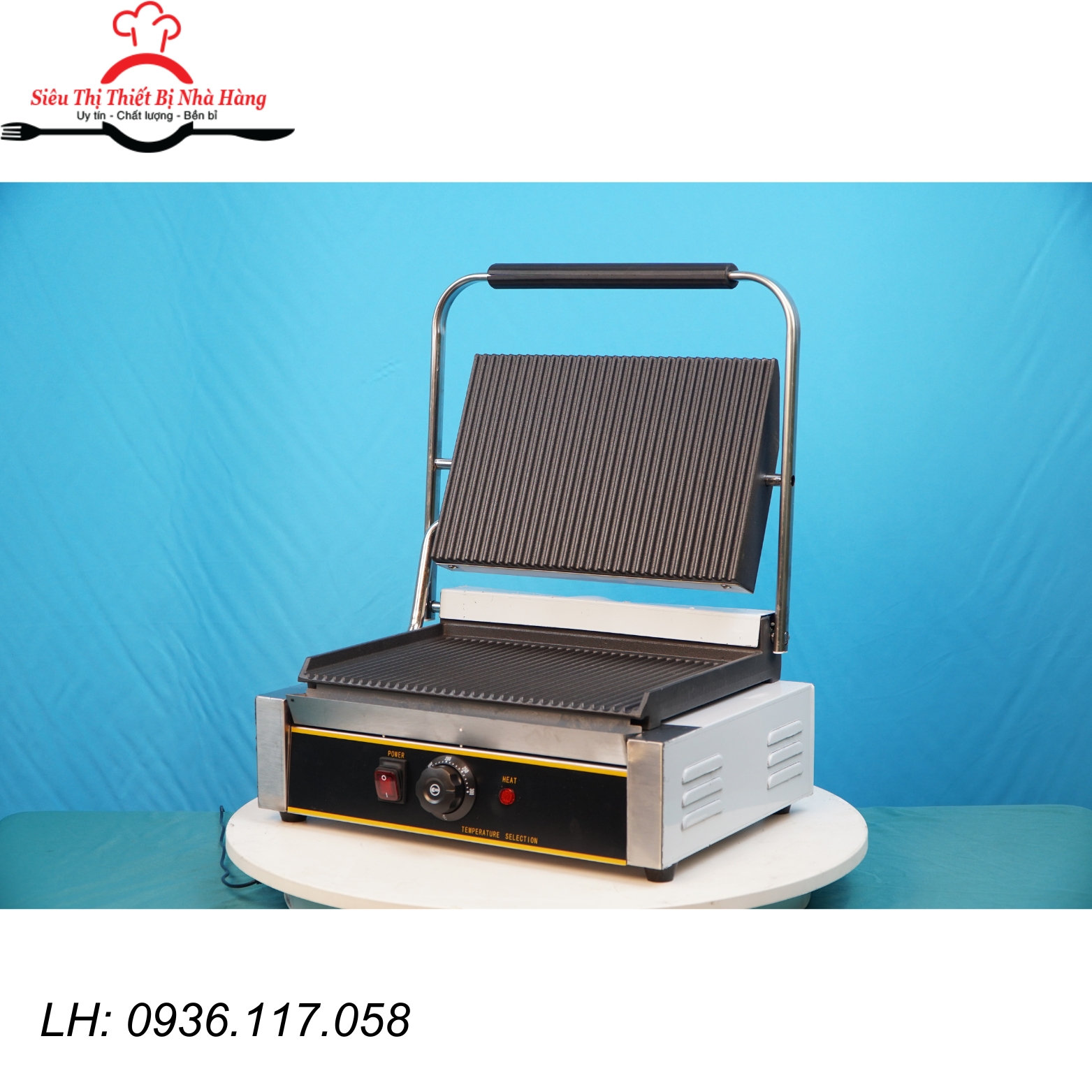 Máy ép bánh mì đơn dùng điện nướng 2 mặt cao cấp