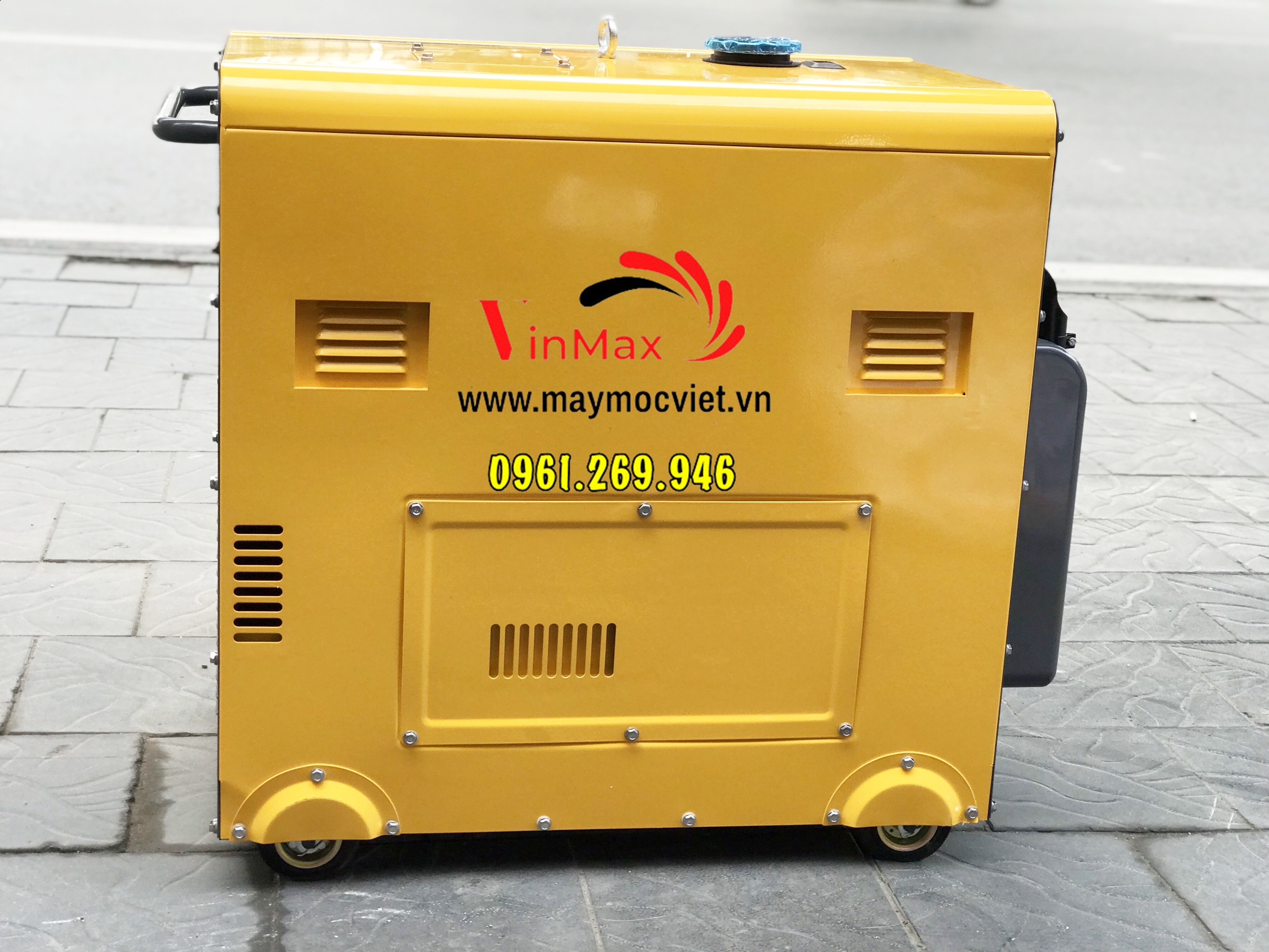 Máy phát điện 6kw chạy dầu Powerobin PR7500S