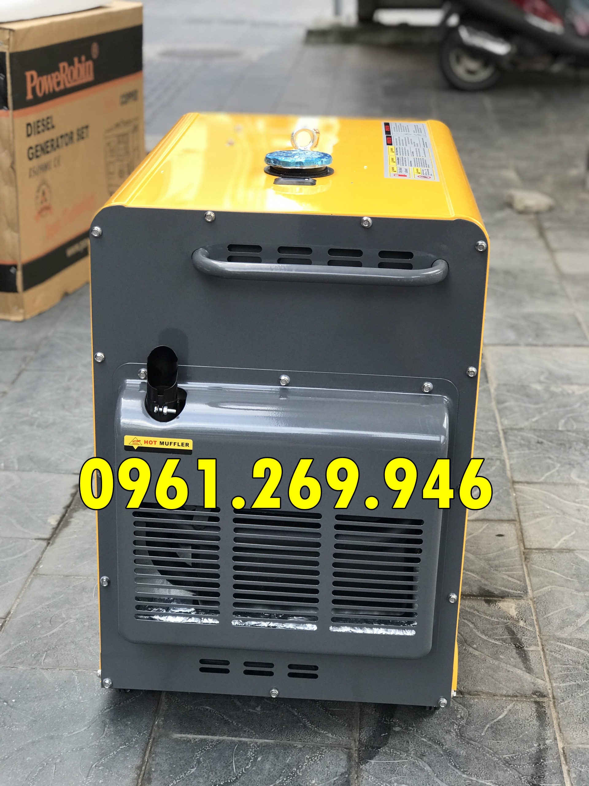 Máy phát điện 6kw chạy dầu Powerobin PR7500S