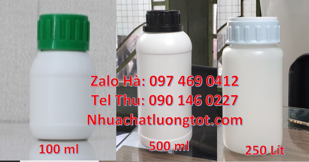 Bán chai nhựa đựng hóa chất,chai nhựa hdpe 100ml đựng mỹ phẩm màu tra