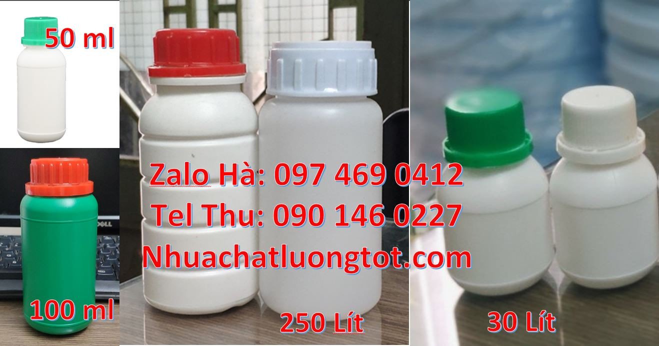Bán chai nhựa đựng hóa chất,chai nhựa hdpe 100ml đựng mỹ phẩm màu tra