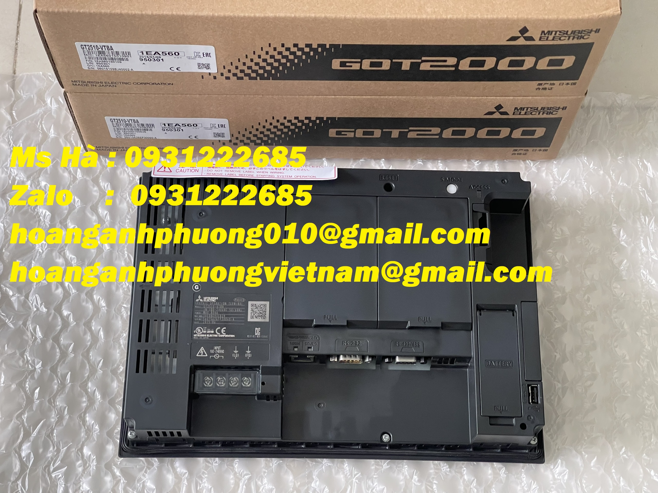 Giá siêu ưu đãi  mitsubishi  HMI GT2510-VTBA chính hãng