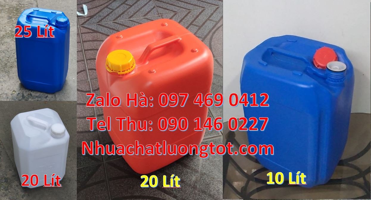 Bán can nhựa lớn 20l đựng nước uống,can nhựa 25l đựng hóa chất công ng