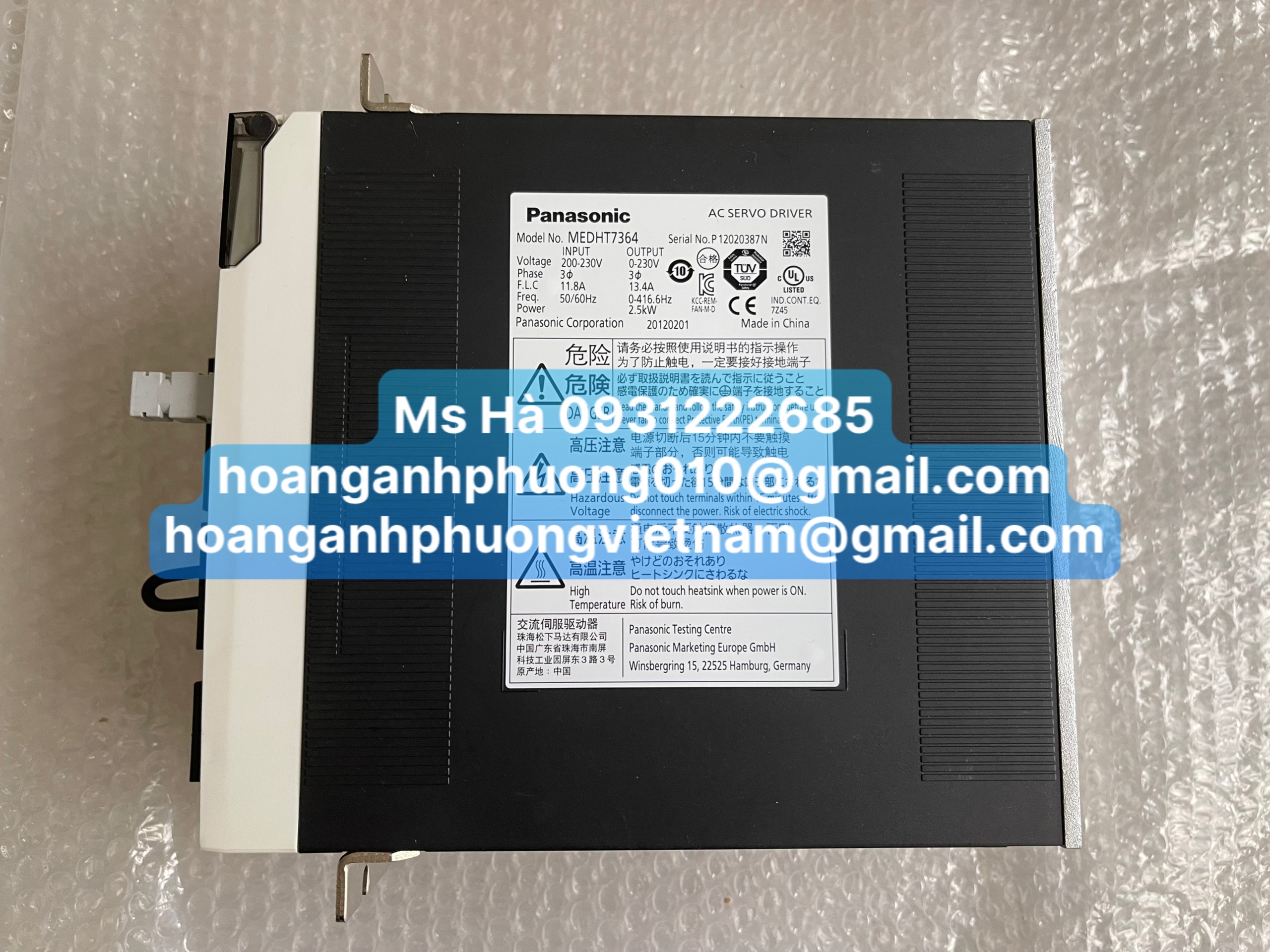 Bộ servo panasonic MEDHT7364 nhập khẩu chính hãng