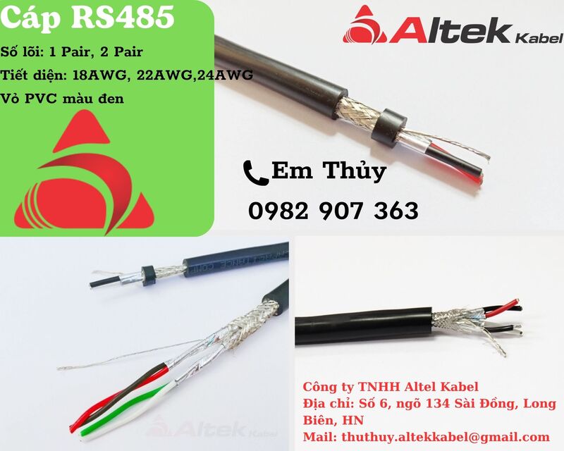 Cáp tín hiệu RS4851 đôi, 2 đôi (4000feet)