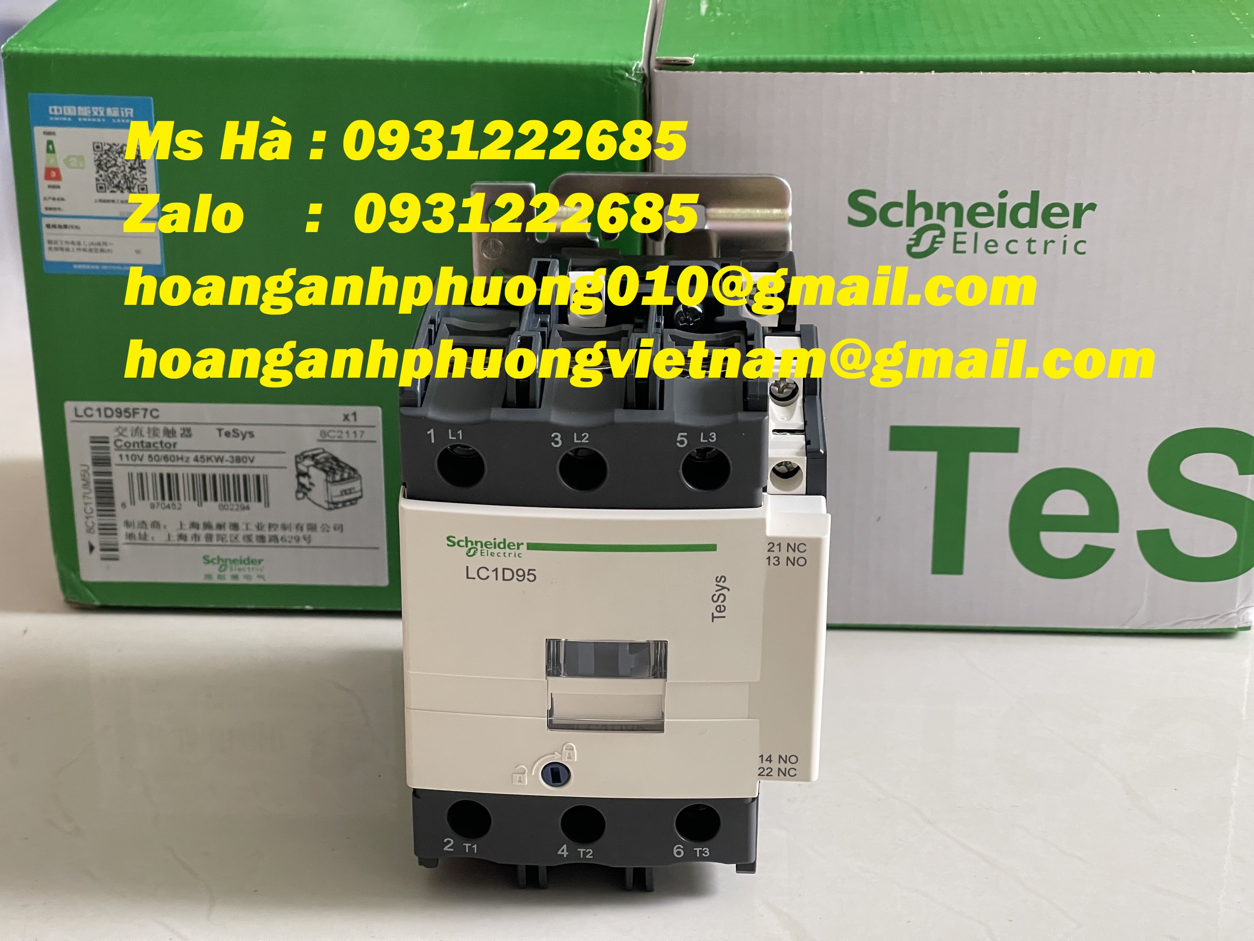 Công tắc nhập khẩu LC1D95F7C schneider - giao hàng nhanh