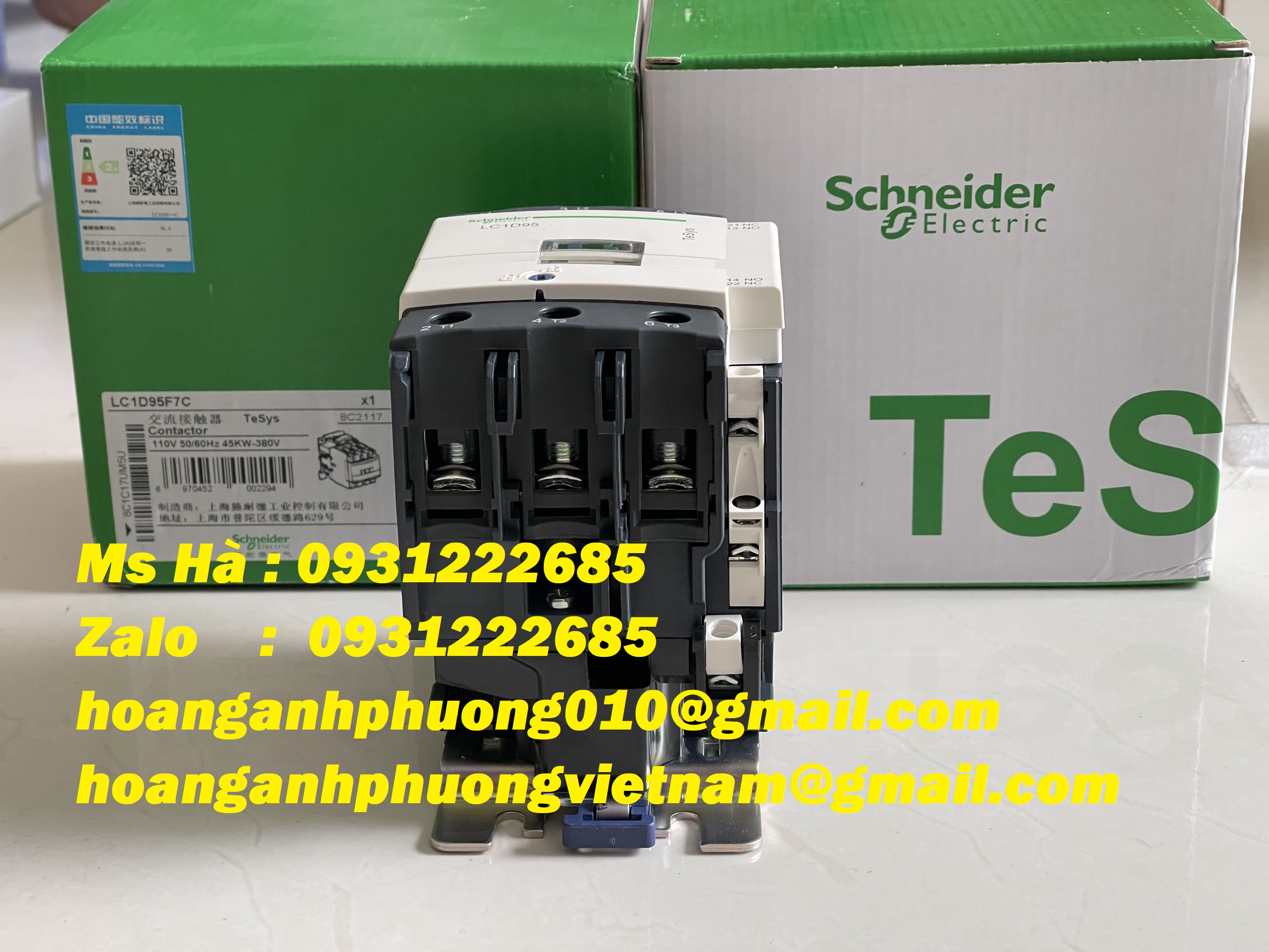 Công tắc nhập khẩu LC1D95F7C schneider - giao hàng nhanh