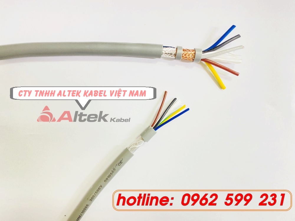 Cáp điều khiển Altek kabel 5 lõi, cáp chống nhiễu, cáp 0.5-1.5 mm2