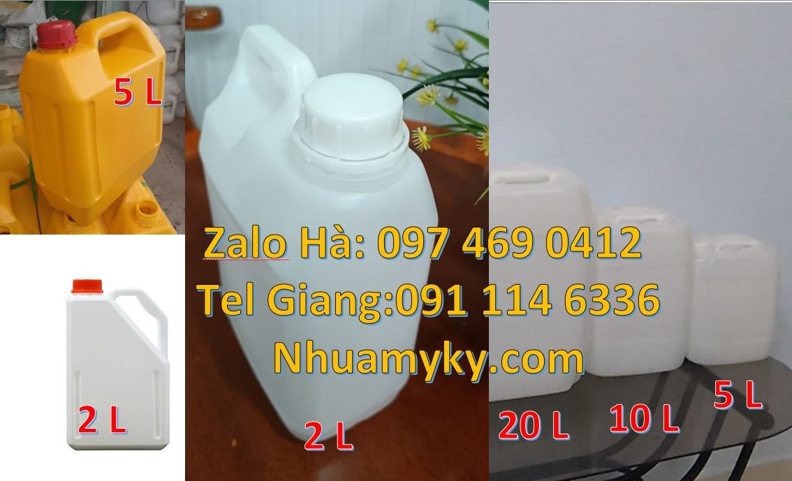 Bán can nhựa hdpe cỡ nhỏ,can nhựa 2l đưng thuốc nhuộm,can nhựa 5l hdpe