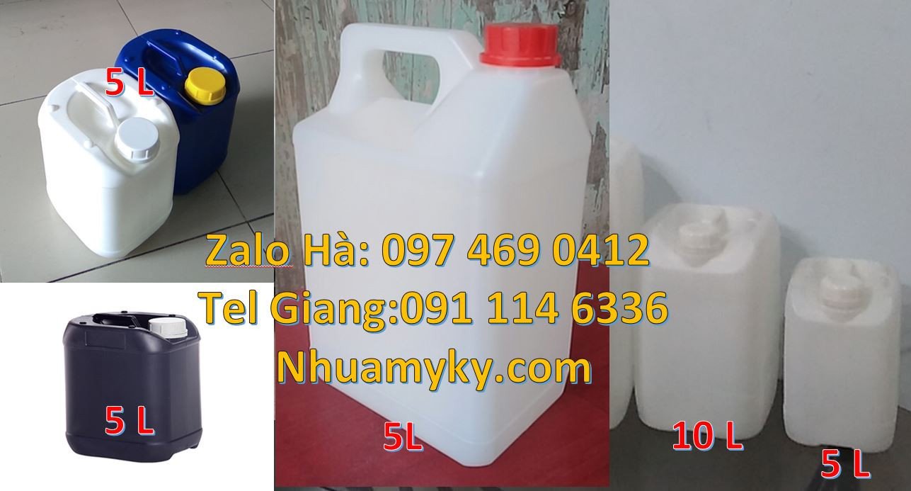 Bán can nhựa hdpe cỡ nhỏ,can nhựa 2l đưng thuốc nhuộm,can nhựa 5l hdpe