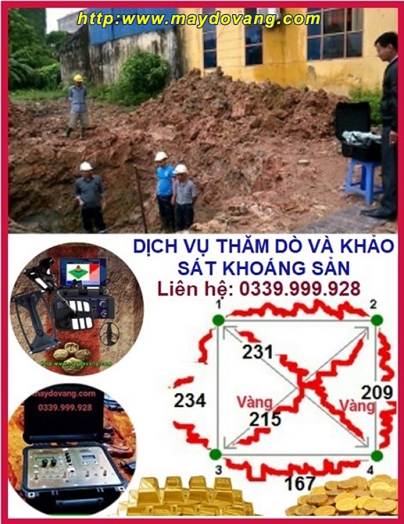 DỊCH VỤ THĂM DÒ KHẢO SÁT KHOÁNG SẢN - MÁY DÒ VÀNG