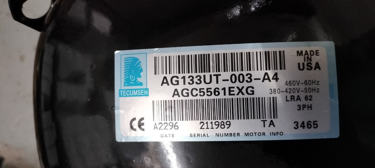 máy nén tecumseh 5hp R22 AGC561EXG TẠI TP,.HCM