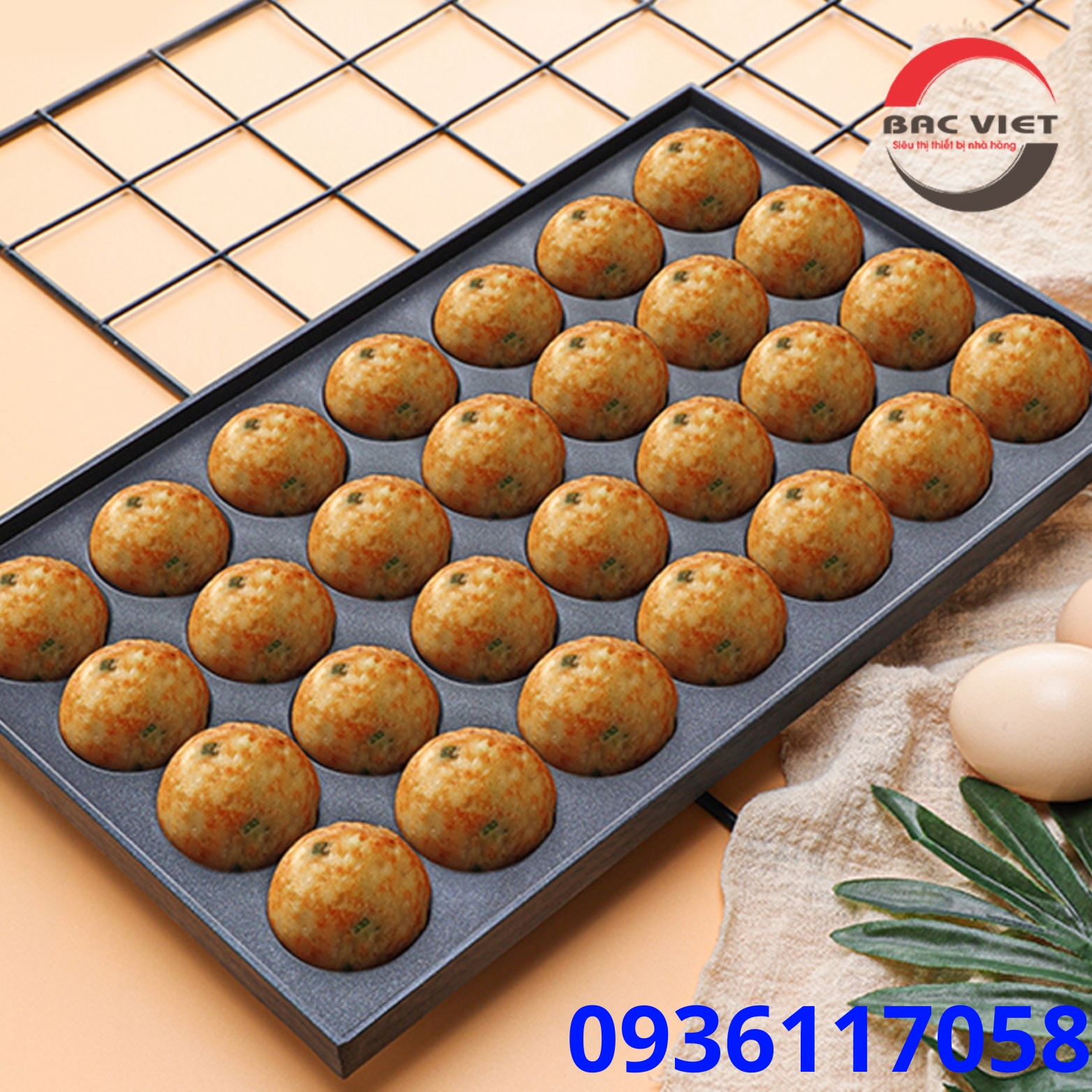 Máy làm bánh bạch tuộc Takoyaki điện đôi 28 lỗ