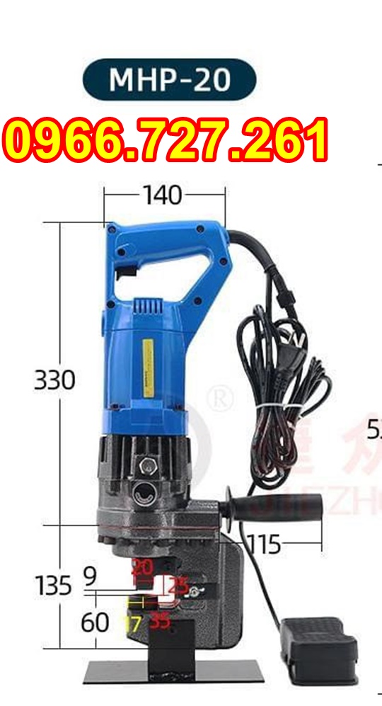 Máy đột lỗ thủy lục, cầm tay giá rẻ