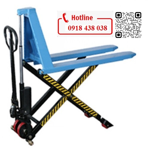 Xe nâng tay cắt kéo, xe nâng thang tải trọng 1500kg nâng cao 0.8m