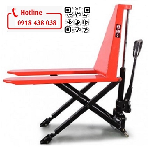 Xe nâng tay cắt kéo, xe nâng thang tải trọng 1500kg nâng cao 0.8m