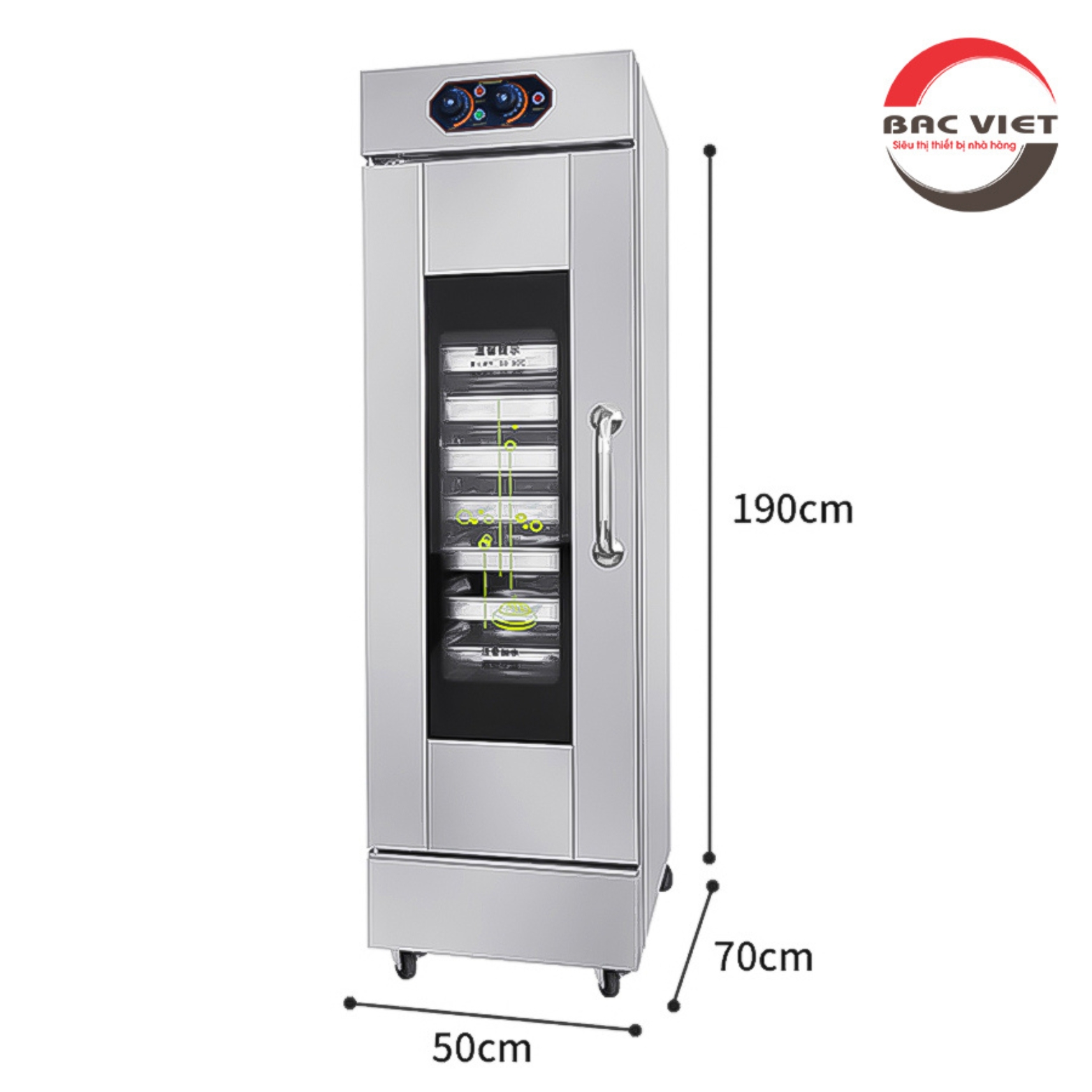 Tủ ủ bột đa năng 16 khay tiện lợi, an toàn, dễ sử dụng