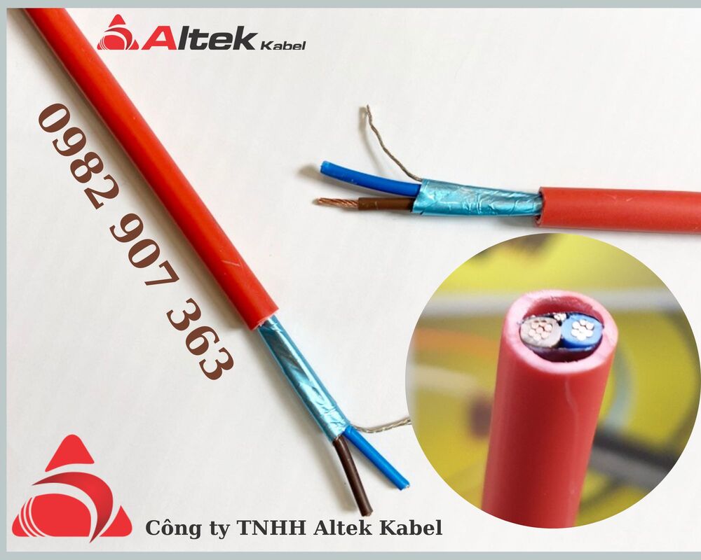 Cáp chống cháy 2x2.5mm2 đặc LSHZ/Al Foil/LSHZ/Cu