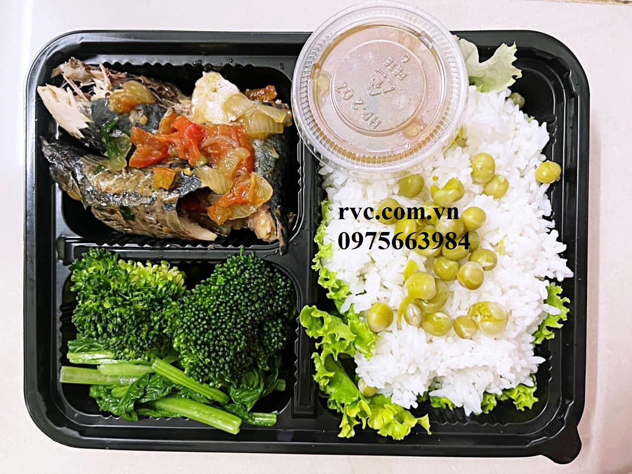 Hộp nhựa đựng cơm 3 ngăn chuyên cung cấp cho nhà hàng, quán ăn