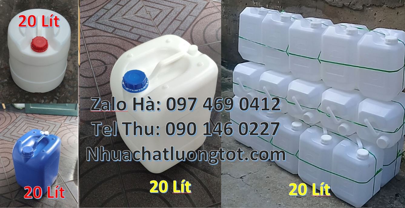 Bán can nhựa 20l đựng thực phẩm,can nhựa hdpe 25l đựng nước sinh hoạt