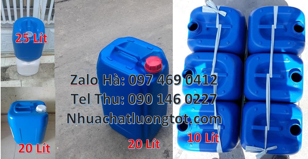 Bán can nhựa 20l đựng thực phẩm,can nhựa hdpe 25l đựng nước sinh hoạt